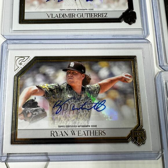 2021 Topps Gallery Lot of 6 Rookie Card Sticker Autographs Ungraded - Picture 3 of 8